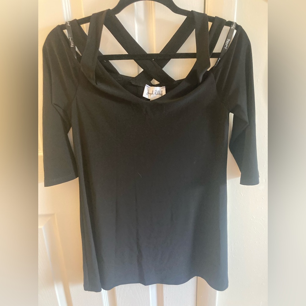 Joseph Ribkoff Elegant Black Blouse